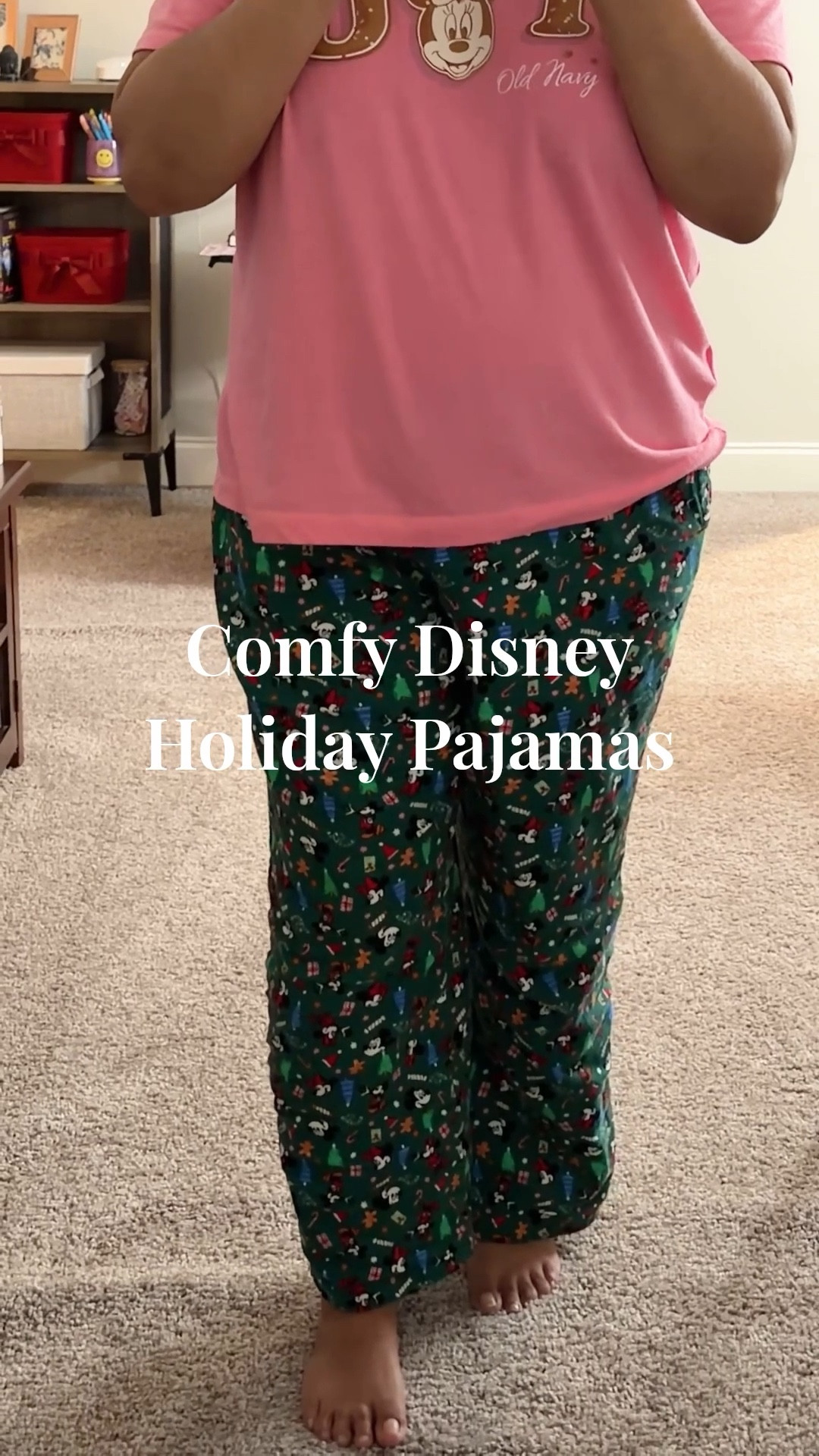 This is your sign to grab these comfy Disney holiday pajamas before they sell out! Some of the designs are already gone. The shirt is super cozy and cute (I’m wearing an XL) and the flannel pants are comfortable and have pockets! I’m wearing a large. They have some non Disney style holiday pajamas as well! Matching pajamas, pjs, disney haul, holiday wear, winter pajamas, cozy wear 

#LTKHome #LTKHoliday #LTKGiftGuide