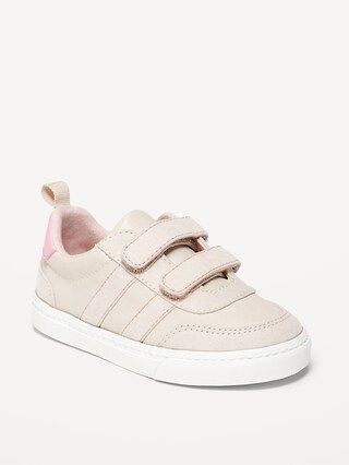 Unisex Faux-Leather Double-Strap Sneakers for Toddler | Old Navy (US)