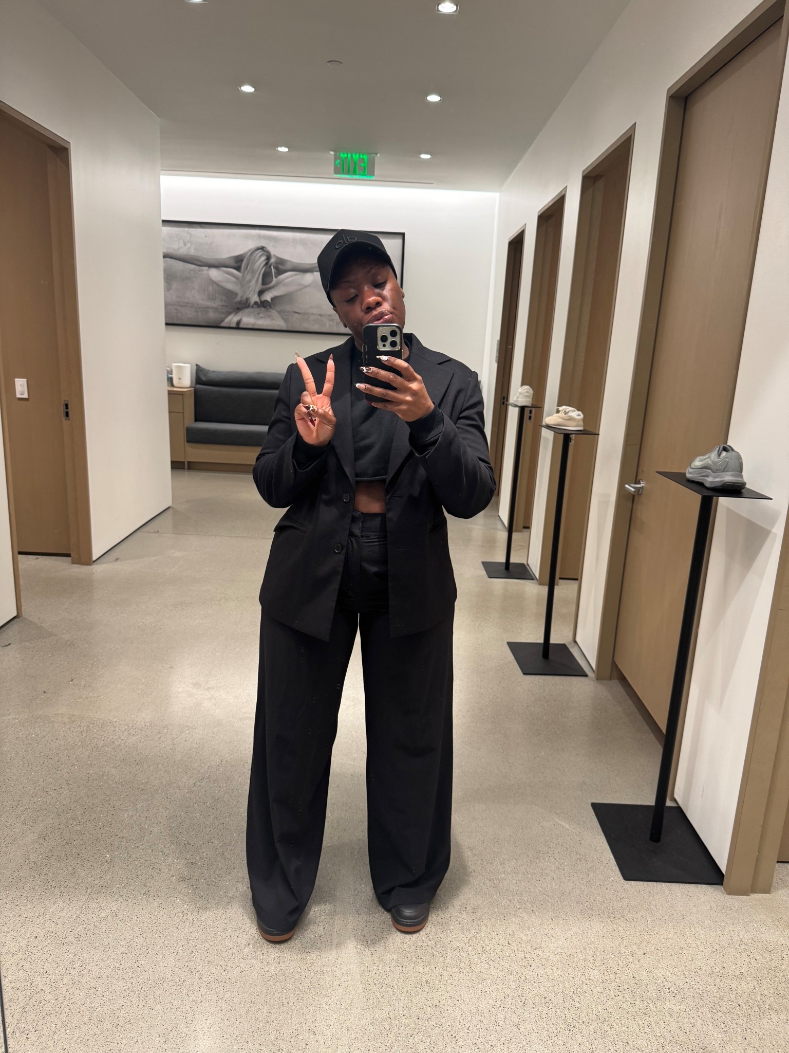 Alo ootd featuring their blazer, dreamscape trouser and extreme cropped sweatshirt. Cute little business casual. 
Alo. Alo ootd. Blazers. Fall fashion. Fall style.

#LTKGiftGuide #LTKootd #LTKHoliday