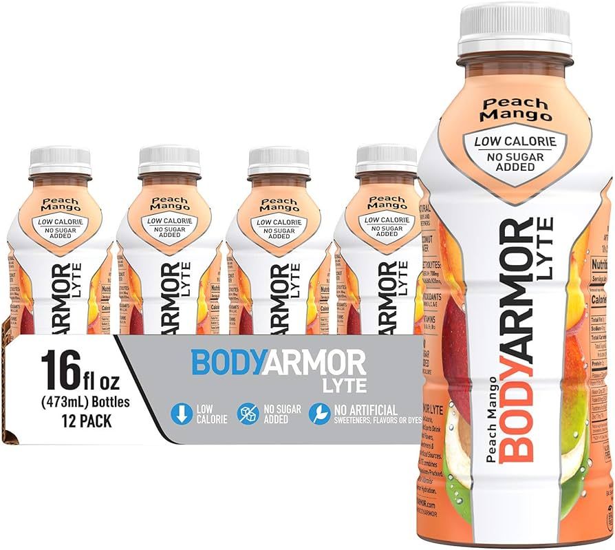 BODYARMOR LYTE Sports Drink Low-Calorie Sports Beverage, Peach Mango, Coconut Water Hydration, Na... | Amazon (US)