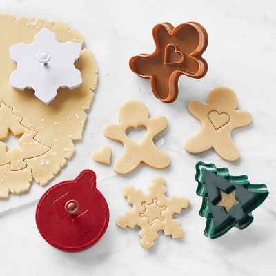 Williams Sonoma Holiday Linzer Cookie Cutter Kit, Set of 4 | Williams-Sonoma