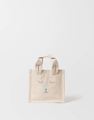 Canvas Bunny Tote - Blue | The Little Market