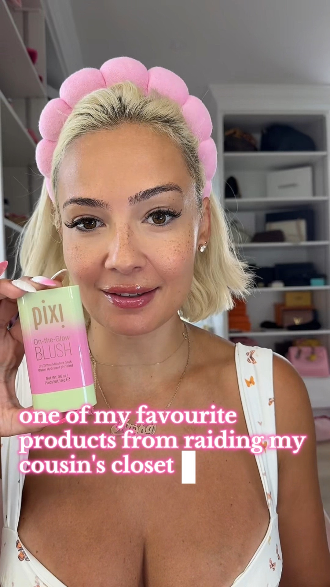 Pixi On-the-Glow Blush Stick 💗
A total game-changer for quick makeup days. I discovered it while visiting my cousin in LA and it’s become one of my go-to blushes. It’s pH-activated (aka adjusts to your skin tone), super hydrating, and gives the prettiest color + glow. Linked it below along with other products used 

#PixiOnTheGlow #BlushStick #MakeupMustHave #LTKMakeup #QuickMakeup #CreamBlush #AffordableBeauty #SummerGlow

#LTKOver40 #LTKSeasonal #LTKBeauty