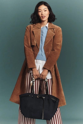 BLANKNYC Suede Trench Coat | Anthropologie (US)