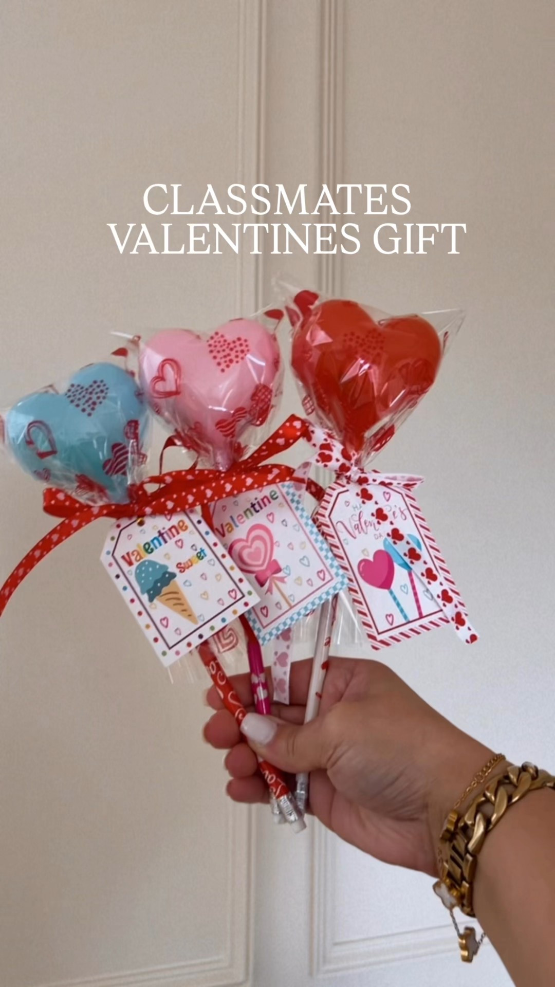 Classmates Valentine’s Day Gift Idea.🩷💙❤️These adorable heart shaped lollipops come in a pack of 24 and affordable. It comes with everything you need. 
#classvalentines #valentinesday #amazon #vday #classroom #heart #kidsvalentines #classroomvalentines

#LTKKids #LTKmomlife #LTKSeasonal