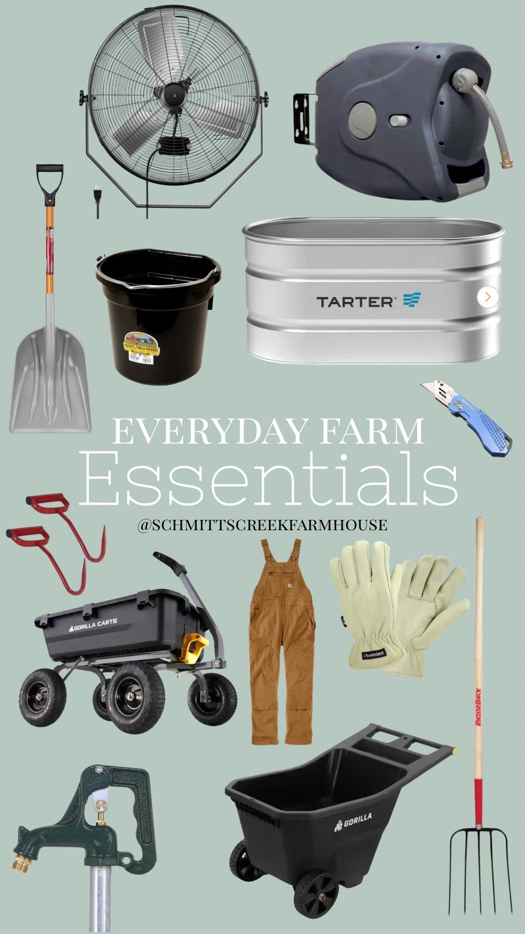 Everyday Farm Essentials 🐴

Retractable Hose | Barn Fans | Gorilla Cart | Waterproof Work Gloves

#LTKSeasonal #LTKHome
