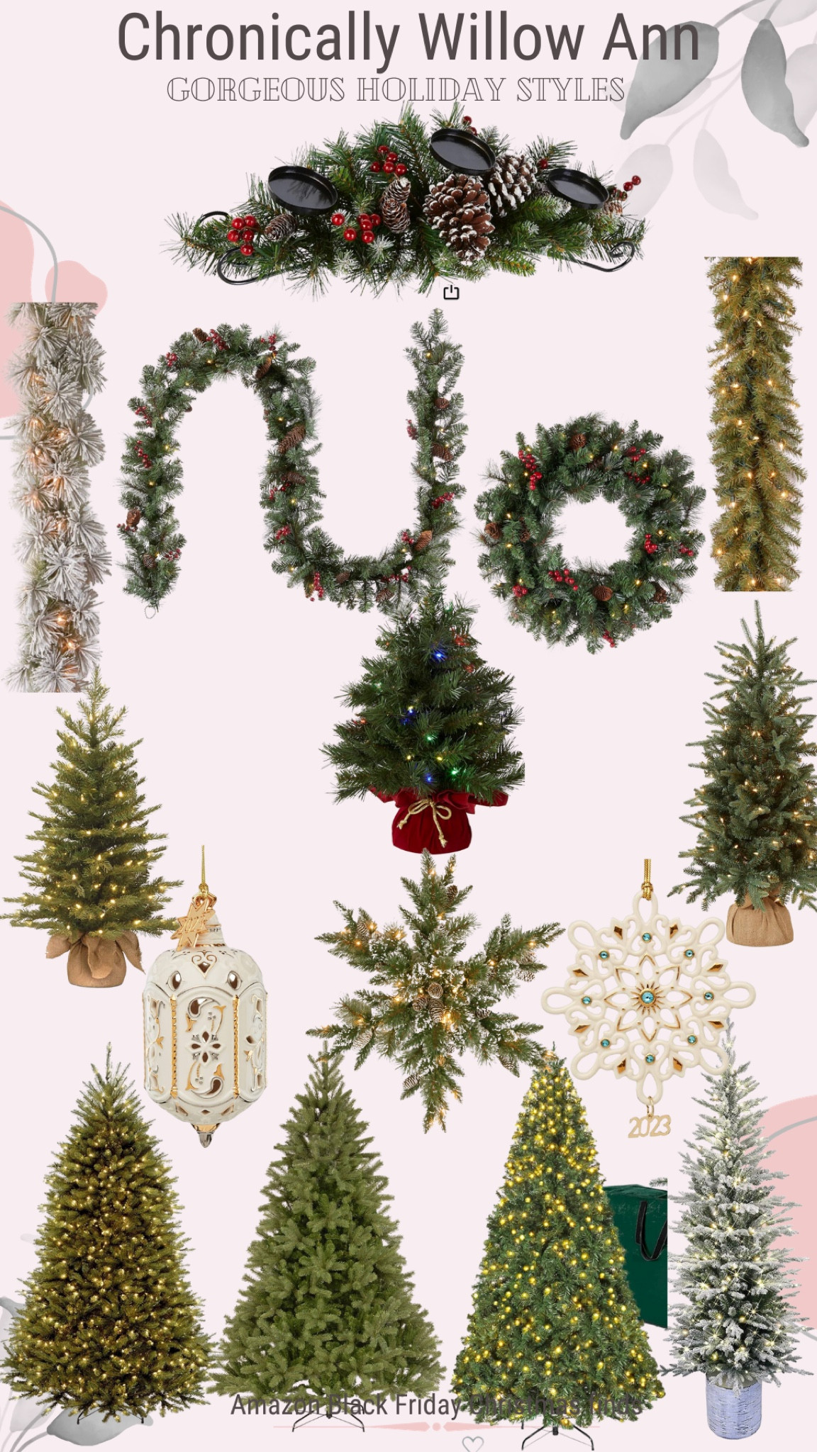 Really beautiful Christmas decorations on major sale right now! Elegant garland for all over the house and little trees for bringing Christmas into each room
And even out the front door. Major sale on gorgeous ornaments too  

#LTKCyberWeek #LTKhome #LTKSeasonal