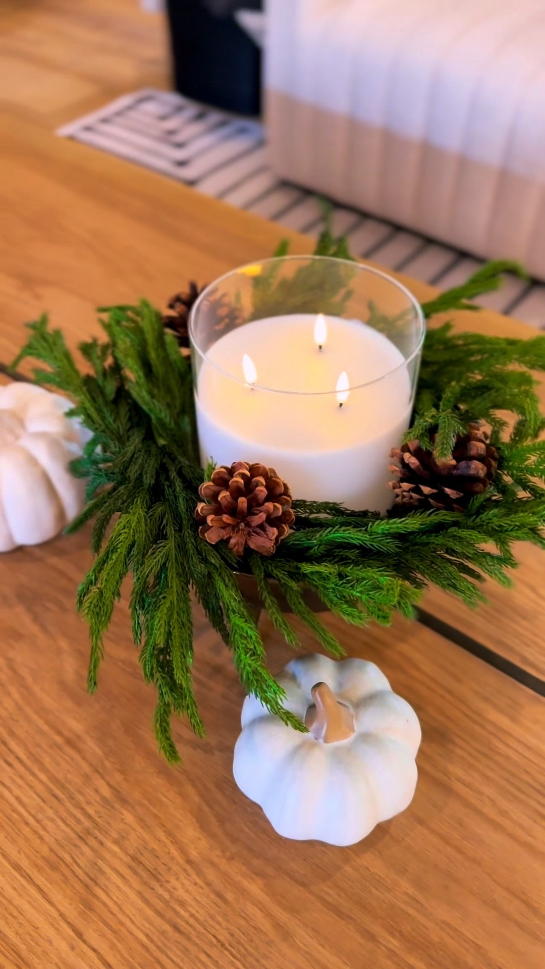 Easy DIY centerpiece for winter  

#LTKHome #LTKFindsUnder50
