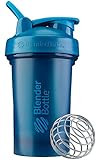 BlenderBottle Classic V2 Shaker Bottle Perfect for Protein Shakes and Pre Workout, 20-Ounce, Ocean B | Amazon (US)