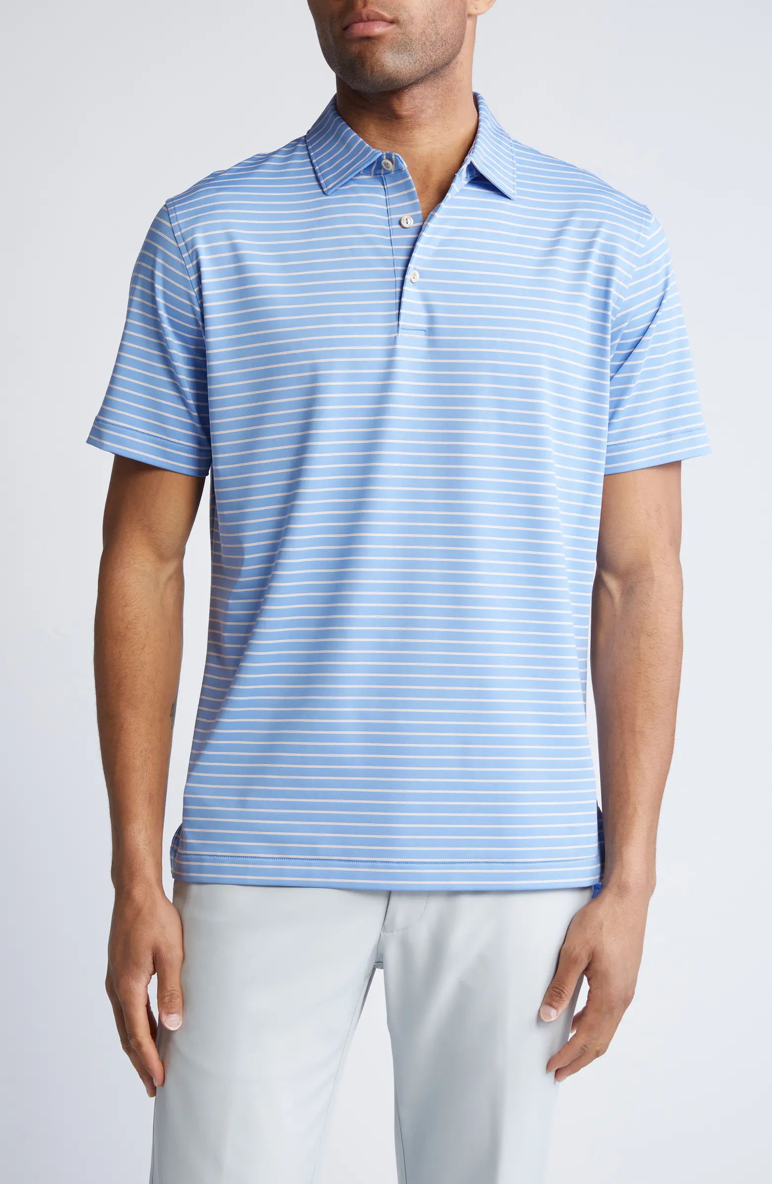 Drum Stripe Performance Jersey Polo | Nordstrom