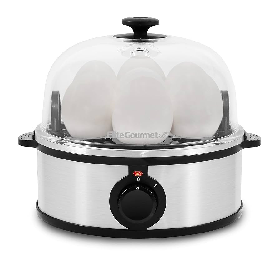 Elite Gourmet EGC648 Easy Electric Poacher, Omelet Eggs & Soft, Medium, Hard-Boiled Egg Boiler Co... | Amazon (US)