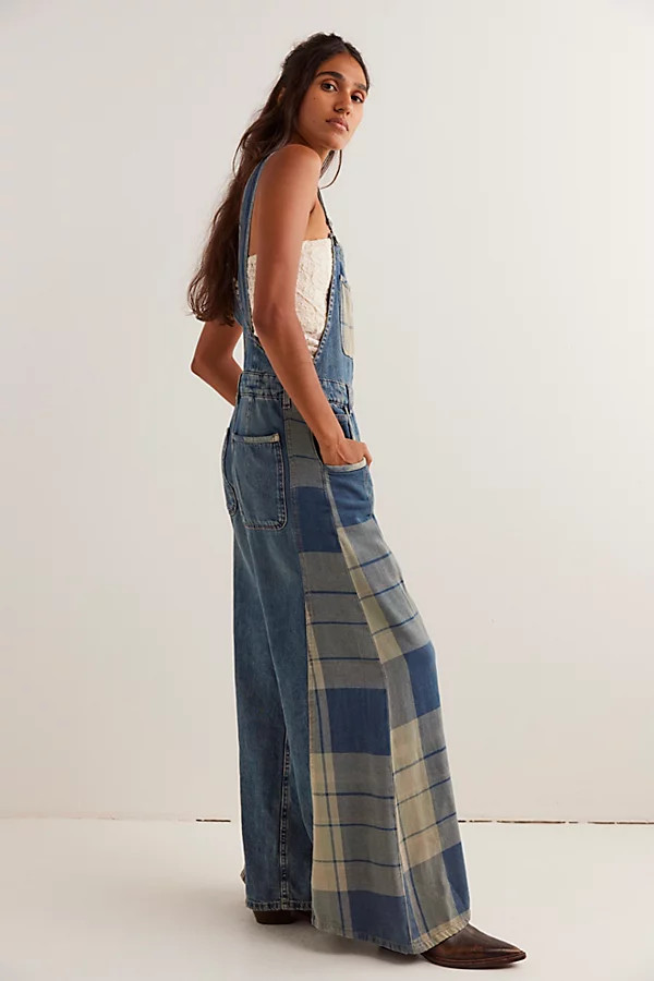 We The Free Drifter Patched Overalls | Free People (Global - UK&FR Excluded)