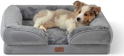 BEDSURE Orthopedic Dog Bed for Medium Dogs - Waterproof Dog Bed Medium, Foam Sofa with Removable ... | Amazon (US)
