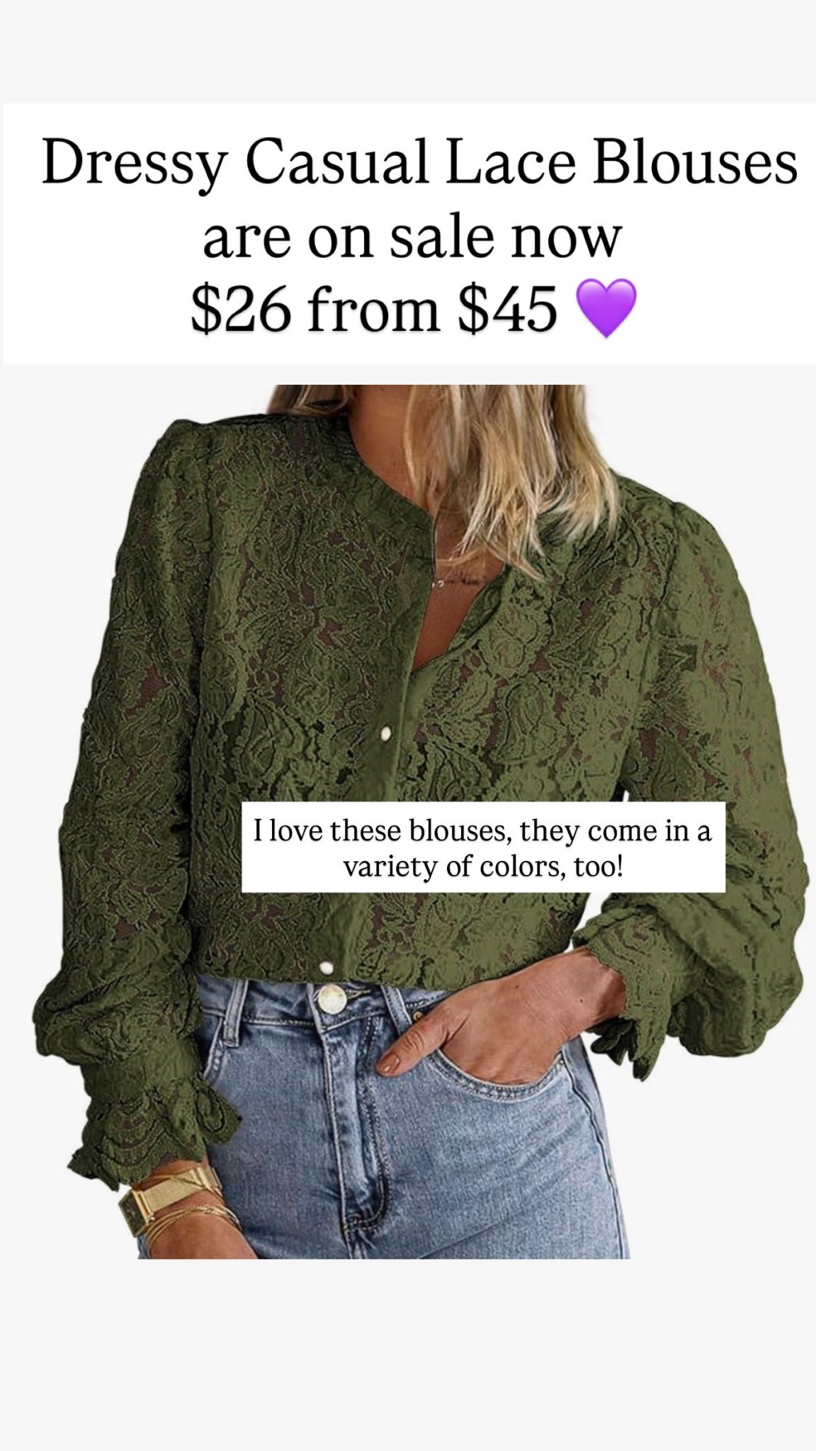Lace blouses on sale 

#LTKSaleAlert