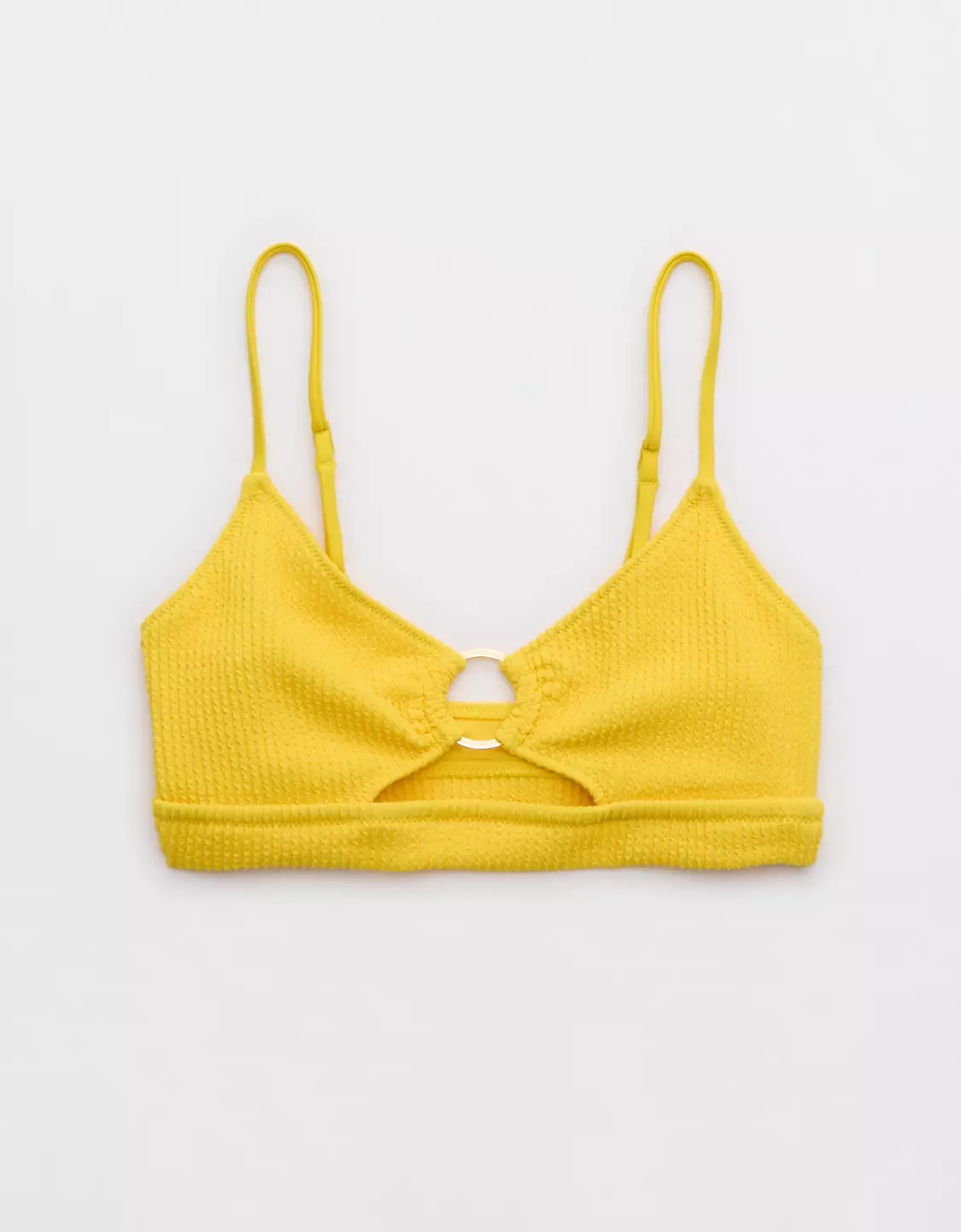 Aerie Crinkle Scoop Cutout Bikini Top | Aerie