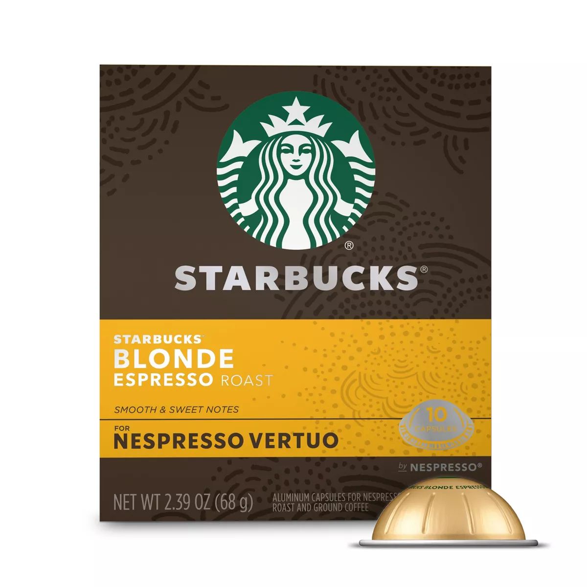 Starbucks by Nespresso Vertuo Line Pods Light Roast Coffee Blonde Espresso Roast - 10ct | Target