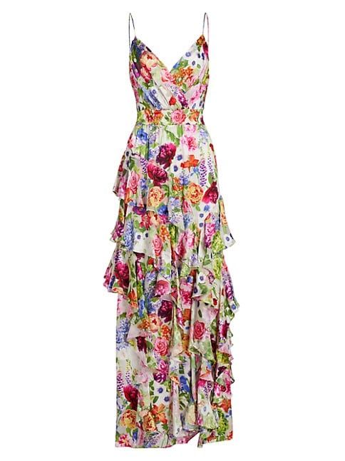Hayden Ruffled Floral Maxi Dress | Saks Fifth Avenue