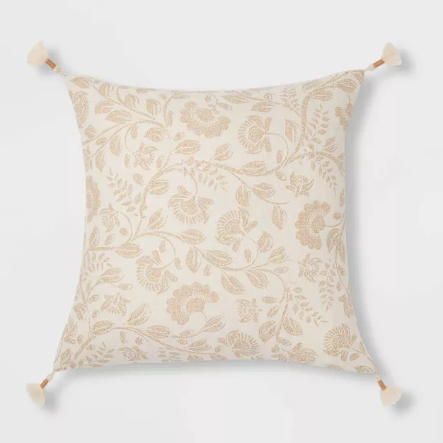 Jacobean Square Throw Pillow - Threshold™ | Target