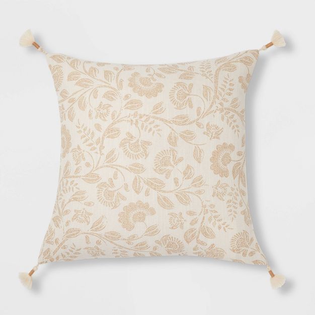 Jacobean Square Throw Pillow - Threshold™ | Target
