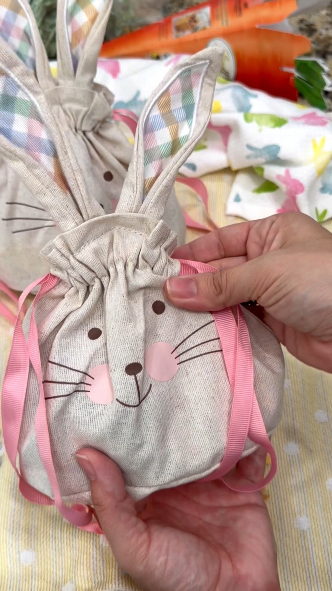 POV: you found the cutest bunny bags for $3.99 🤩🐰 How adorable are these little stuffed Easter gifts! These bags are so fun and cute! Fill them with your favorite items! Perfect little Easter basket! 

#LTKmomlife #LTKSeasonal #LTKSpringSale