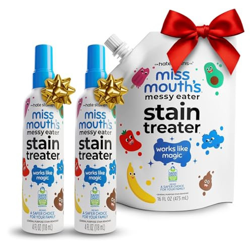 Miss Mouth's Messy Eater Stain Treater - 2 Pack Stain Remover Spray and 16oz Refill Pouch | Amazon (US)