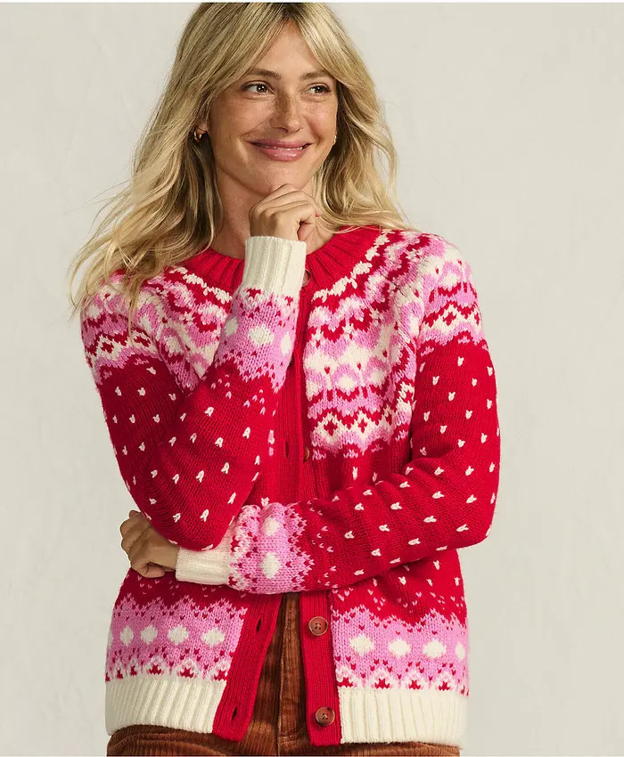 Lofty Birdseye Fair Isle Cardigan Sweater | Nordstrom