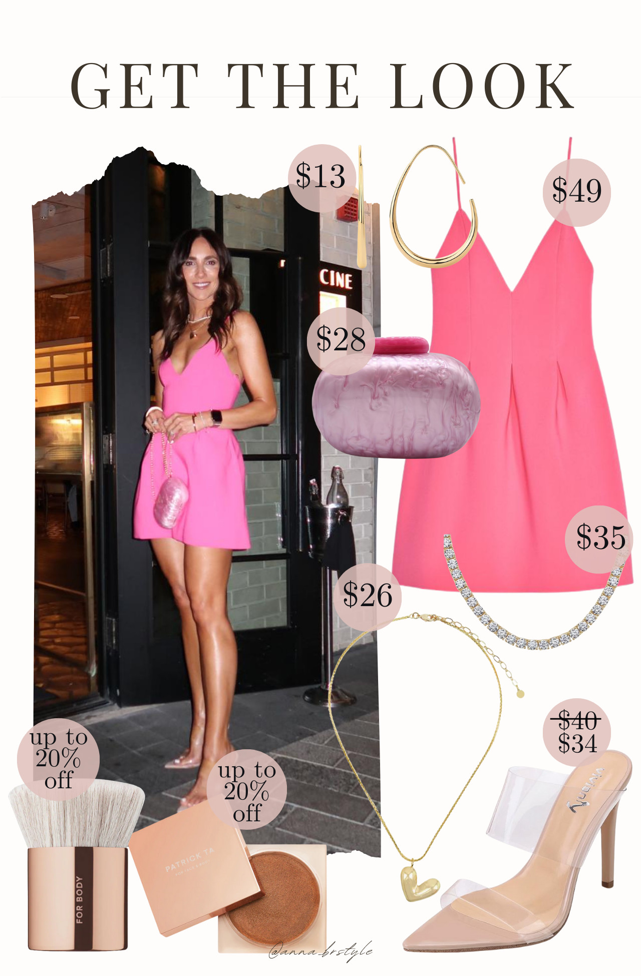 Get the look, pink dress, pink outfit, date night look, bachelorette outfit ideas, clear sandals, sephora sale, amazon finds, gold jewelry 

 #LTKFindsUnder50 #LTKFindsUnder100