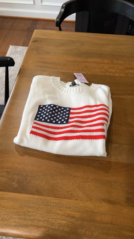 Memorial Day and Fourth of July style 🇺🇸 

flag America sweaters sweater light sweater U.S.A. 