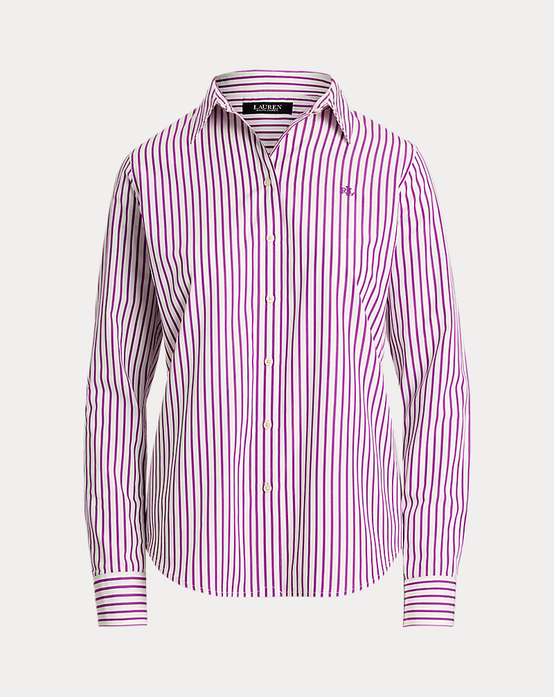 Classic Fit Striped Broadcloth Shirt | Ralph Lauren (UK)