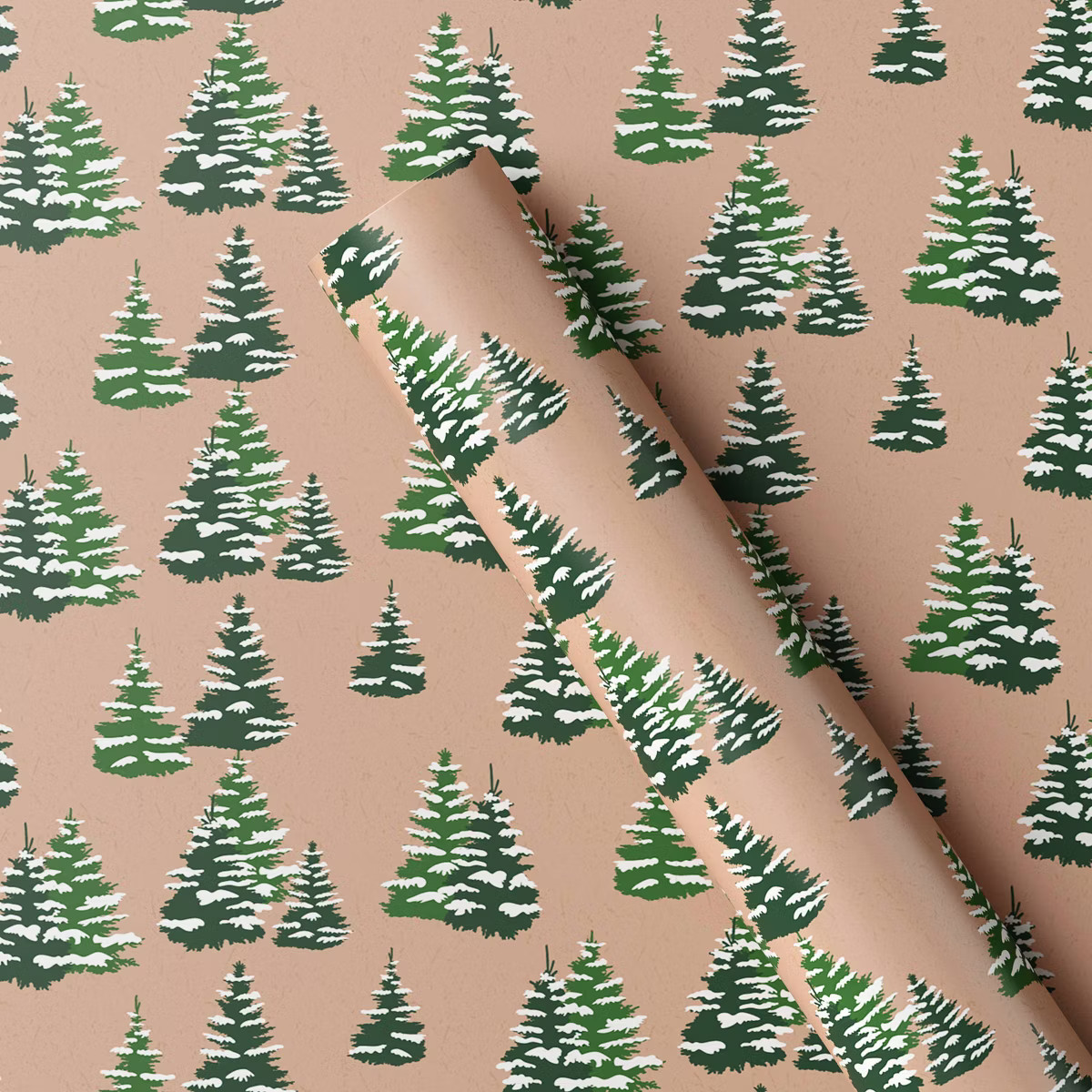 20 sq ft Trees Christmas Gift Wrap Brown/Green - Wondershop™ | Target