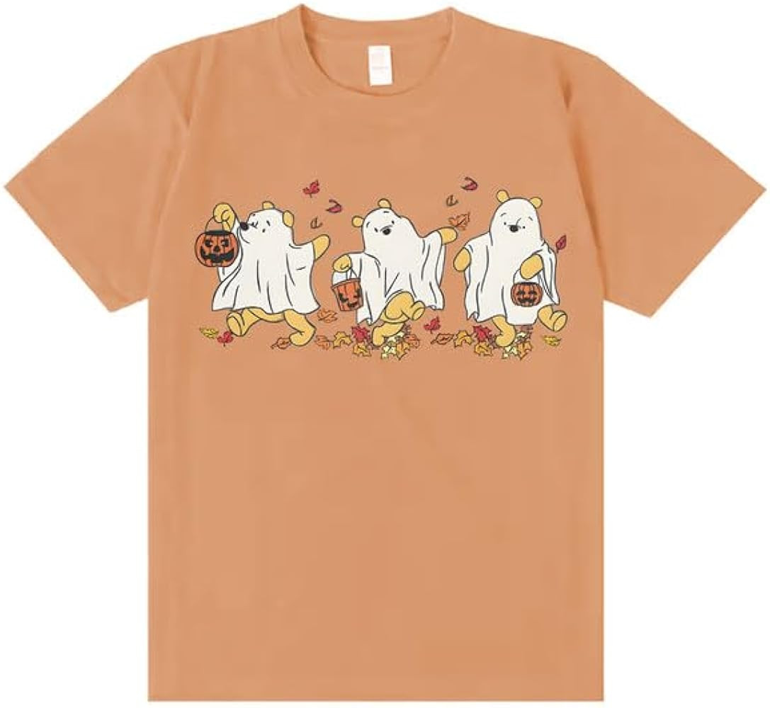 Bellelement Winnie Halloween T-Shirt The Pooh Ghost Trick Or Treat T-Shirt | Amazon (US)