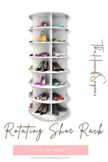 Amazon rotating shoe rack, 360 degree shoe rack, spinning shoe rack, organizing hacks, organized, organizing, must-haves, home finds, amazon home finds, Amazon finds, Walmart finds, amazon must haves #thehouseofsequins #houseofsequins #amazon #walmart #amazonmusthaves #amazonfinds #walmartfinds  #amazonhome #lifehacks #homefinds 