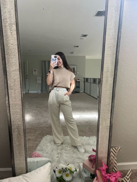 One of my fave looks: Old money aesthetic with these gorgeous wide leg trousers! Best Amazon find loving in this beige color. Linking this knit sleeveless sweater vest, part of a matching set. Also linking similar adidas sneakers, white leather belt, bow earrings, and the chanel makeup I used. Xoxo

Amazon fashion / neutral fashion / neutral style / old money outfit / european style / european outfits / italy outfits / trip to europe / chanel inspired / pinterest outfits / old money style / old money outfits / cream trousers / knit top / trip to Rome / summer vacation outfits / summer everyday style / amazon basics / workwear pants / amazon neutrals / expensive on a budget / affordable fashion / Amazon must haves / college girl style / spring style / spring everyday outfit ideas / college girl outfit ideas / Amazon style / Amazon finds fashion / clean girl outfits/ clean girl aesthetic/ looks for less / Amazon looks for less / Amazon dupes / pinterest outfits / pinterest style / cute college outfits / spring rompers / spring pants / Amazon spring outfits / amazon clothes / amazon fashion / spring fashion for women / summer fashion for women / vacation style / vacation outfits/ travel outfits / travel essentials / summer style / easter / vacation outfit / travel outfit / work outfit 

Follow my shop @lovelyfancymeblog on the @shop.LTK app to shop this post and get my exclusive app-only content!

#liketkit #LTKtravel #LTKfindsunder50 #LTKworkwear
@shop.ltk