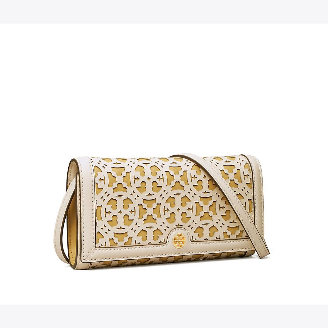 Tory Burch T Monogram Laser-Cut Wallet Crossbody | Tory Burch (US)