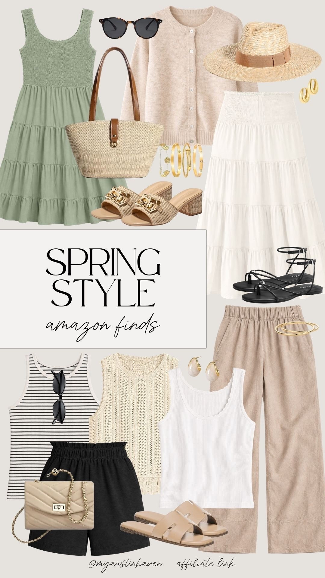 Spring outfits made simple! 🤎🌿

Easy, neutral pieces you can mix & match all season. All amazon finds. ✨

Spring outfits, amazon fashion finds, neutral outfit ideas, capsule wardrobe spring, everyday outfits women, casual chic style, effortless outfits, spring wardrobe essentials, vacation packing, linen pants outfit, tiered skirt outfit, summer dress outfit, woven bag outfit, gold jewelry styling, minimal style outfits, elevated basics, classic style outfits, weekend outfit ideas, vacation outfit inspo.

#LTKgrwm #LTKootd #LTKdayinmylife