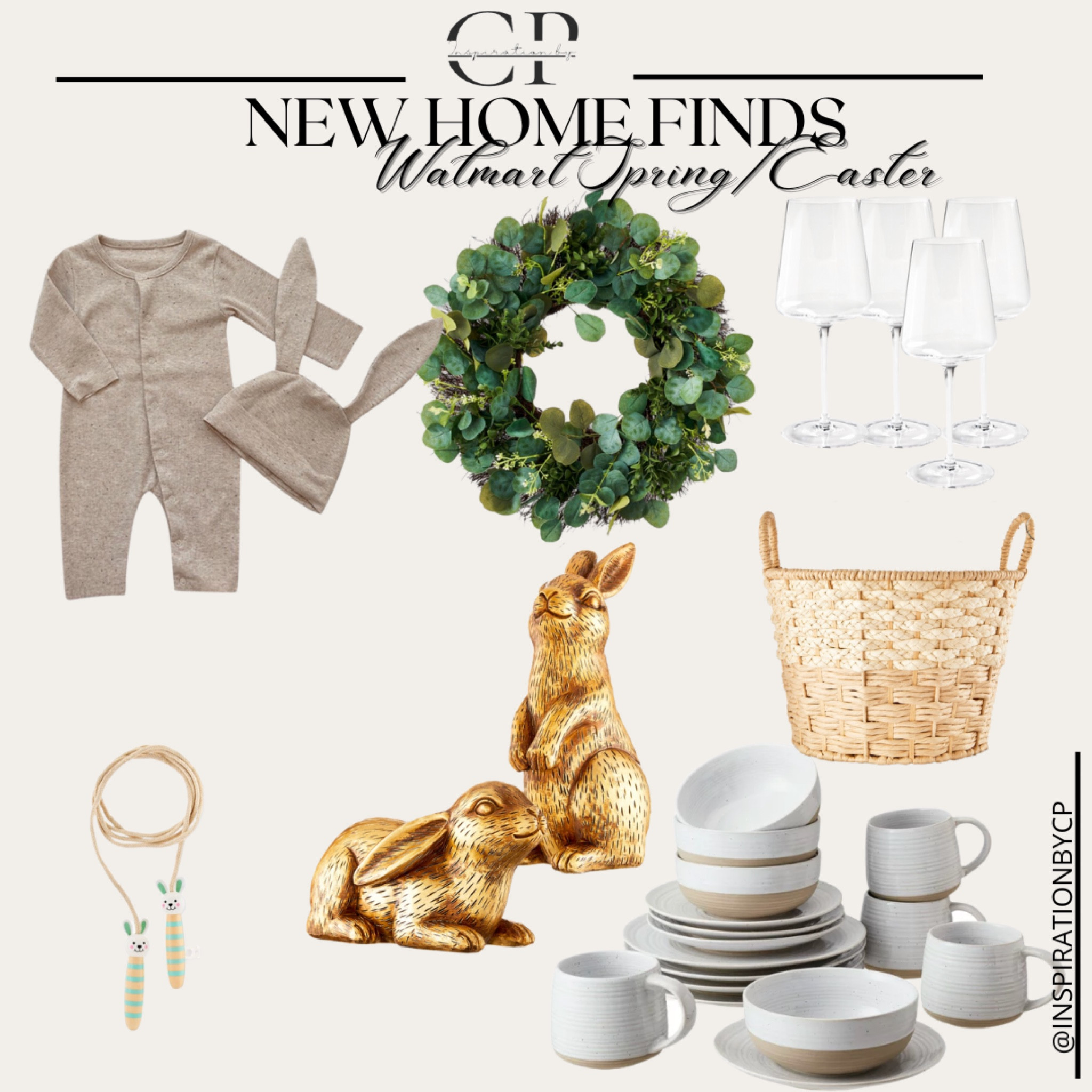 WALMART EASTER/SPRING DECOR
Walmart finds, Easter, kidseasterbasket, spring wreath, boxwood, brass bunnies, rattan, baskets, Easter pajamas, dinnerware set, spring decor, home decor, Walmart home

#LTKhome #LTKSeasonal #LTKFind