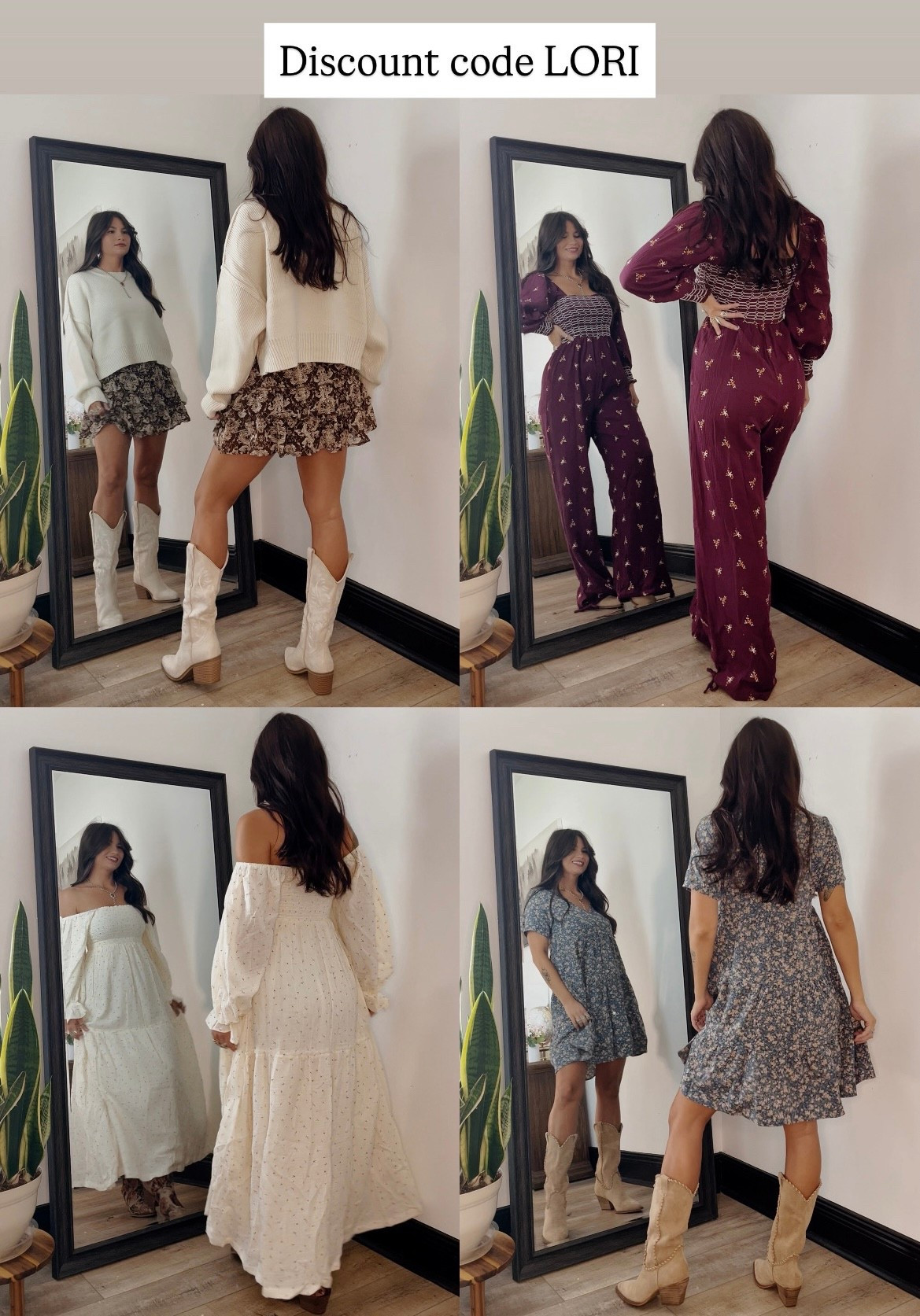 Fall styles! Jumpsuit, dresses, and skort with sweater! Code LORI Wearing smalls to save 

#LTKSeasonal #LTKPetite #LTKFallSale