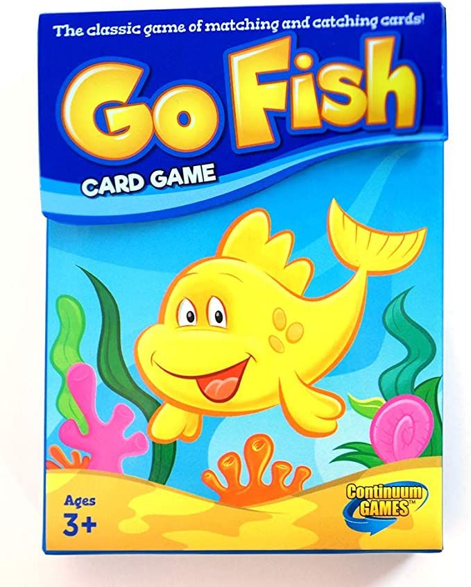 Continuum Games Go Fish Classic Card Game Fun for Children Age 3 and Up , Blue | Amazon (US)