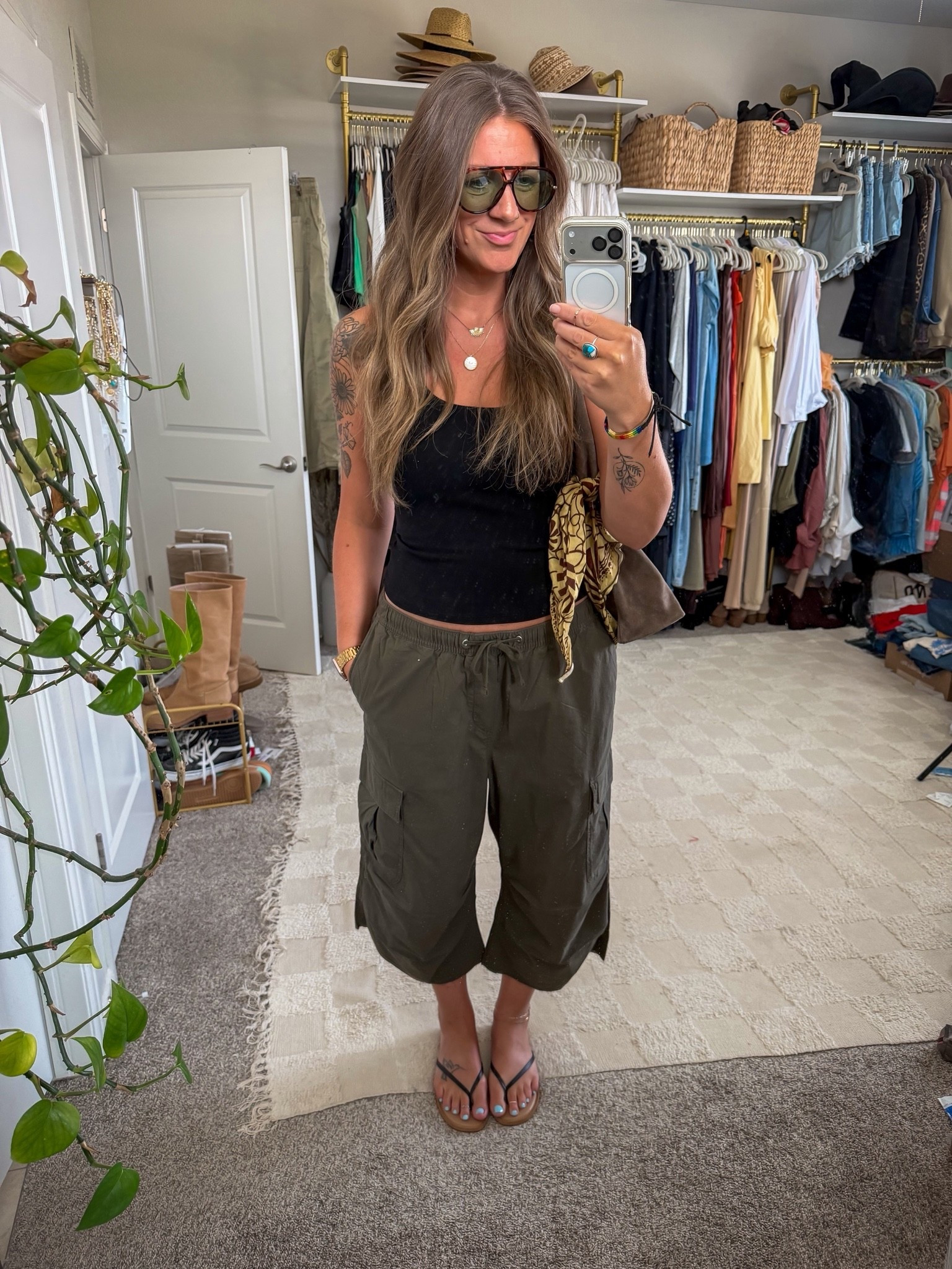 Large tank and pants (men’s, cut to make cropped)

#LTKTall #LTKOver40