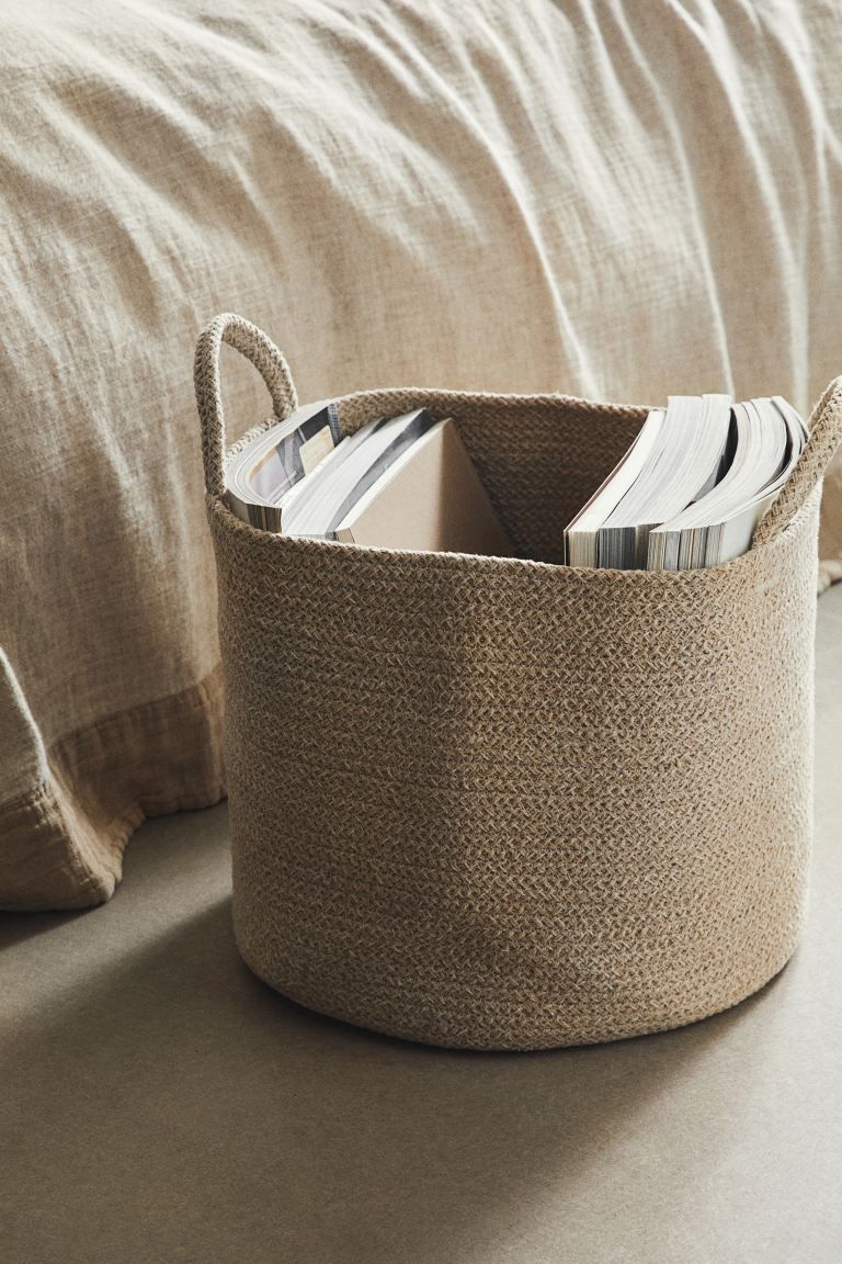 Cotton Storage Basket - Light beige - Home All | H&M US | H&M (US + CA)