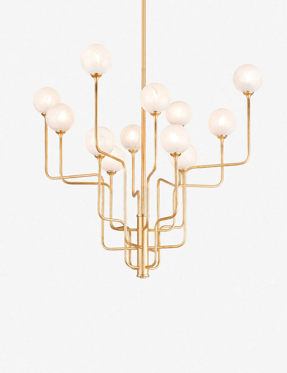 Keller Chandelier, Brass, 12 Light | Lulu and Georgia 