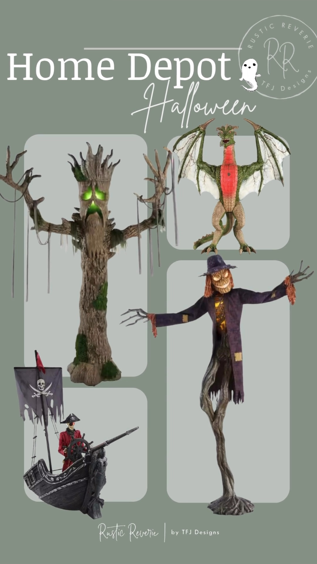 Add your favorites added to your wish list and get ready for the drop! 👻 code orange halloween home depot tree haunted haunt scarecrow skeleton skelly dragon pirate boat spooky

#LTKHome #LTKSeasonal