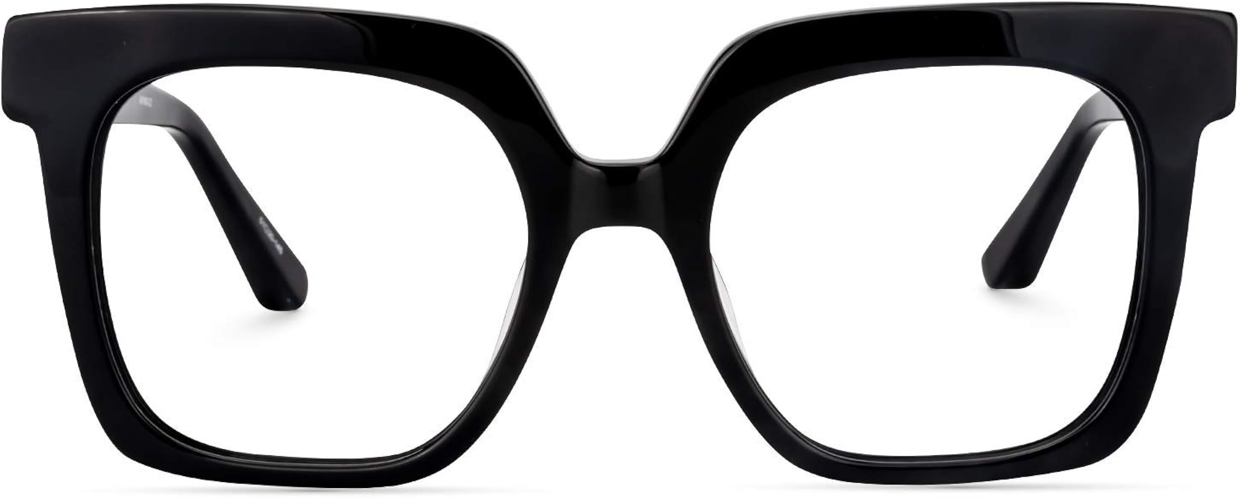 Zeelool Stylish Acetate Oversized Thick Square Eyeglasses for Men Women Clear Lens Dexter ZOA0200... | Amazon (US)