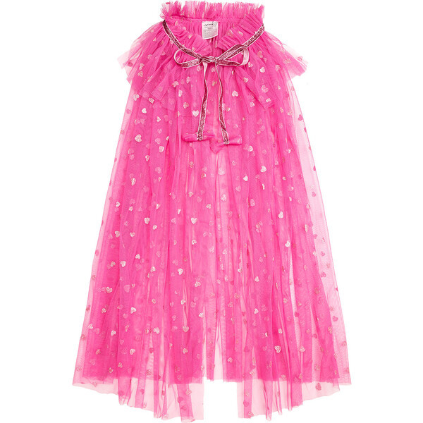 Pink Glitter Heart Valentine's Day Cape, Pink - Sweet Wink Exclusives | Maisonette | Maisonette