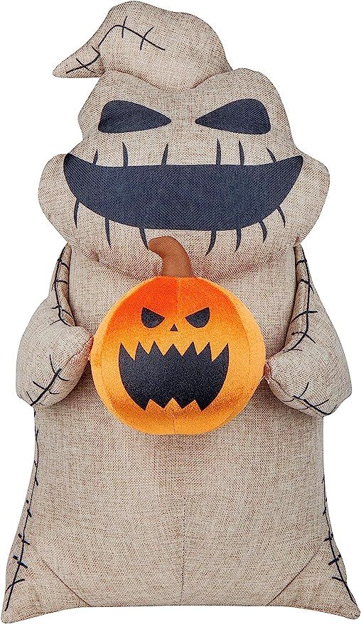 Gemmy Halloween Greeter Oogie Boogie Holding Pumpkin OPP Disney, Brown | Amazon (US)