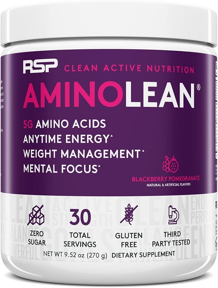 AminoLean Pre Workout Powder, Amino Energy & Weight Management with BCAA Amino Acids & Natural Ca... | Amazon (US)