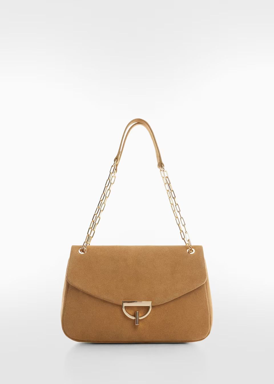 Chain suede bag -  Women | Mango USA | MANGO (US)