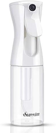 Spray Bottle for Hair, Suream 5.4oz/160ml Clear Continuous Mister for Curly Hair, Empty Plastic R... | Amazon (US)
