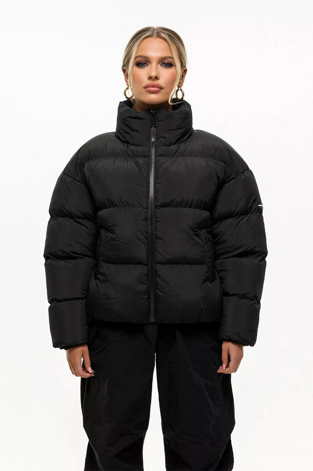 Jackets & Coats | Oversized Funnel Neck Puffer Jacket | Good For Nothing | Debenhams UK