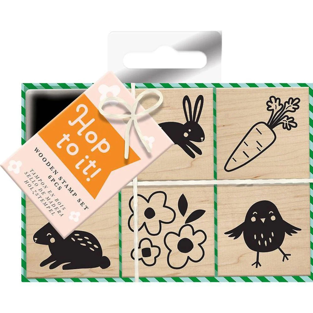 Hop To It Wooden Stamp Set | Paper Source